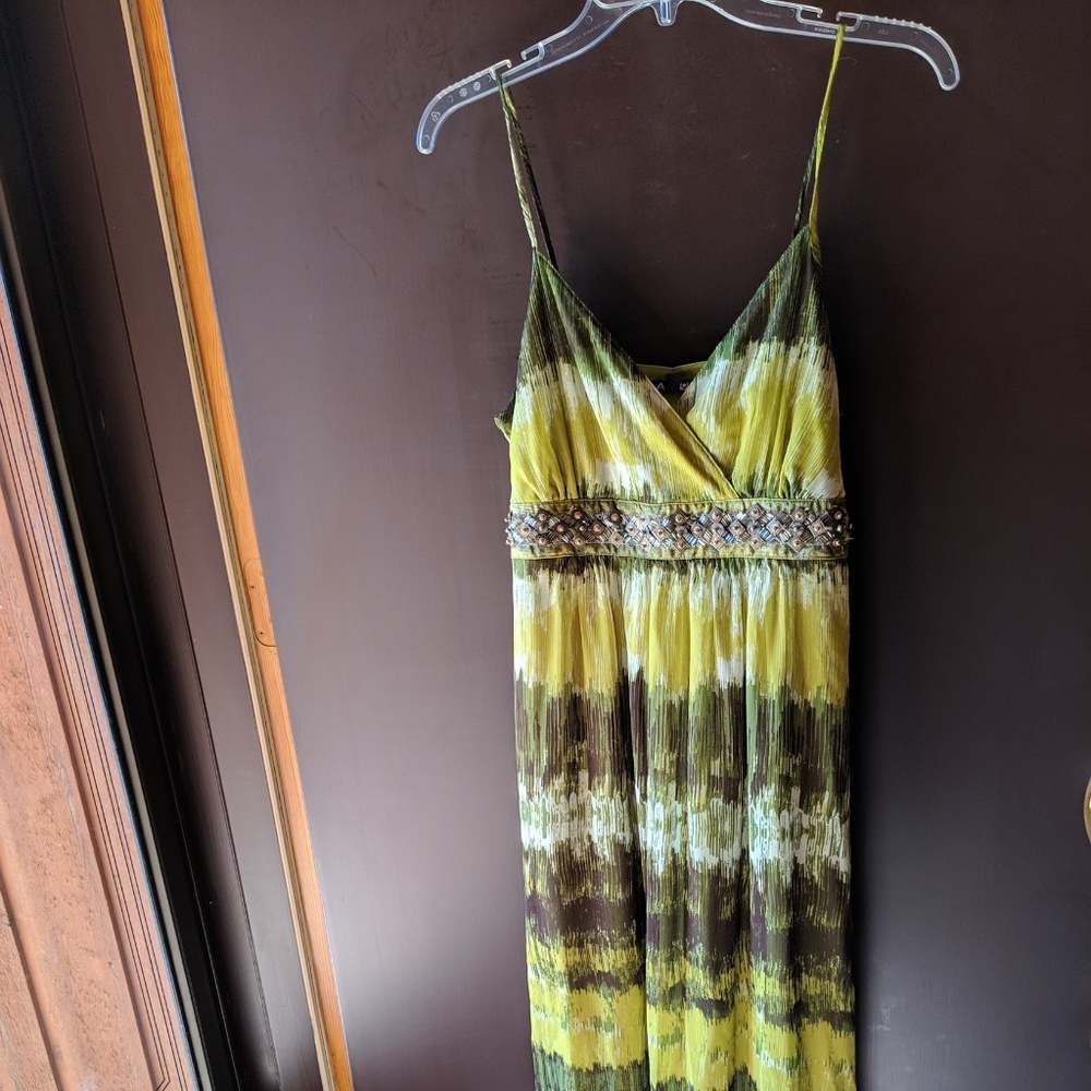 Apt 9 Green Boho Sun Dress. Size 10. NWT.